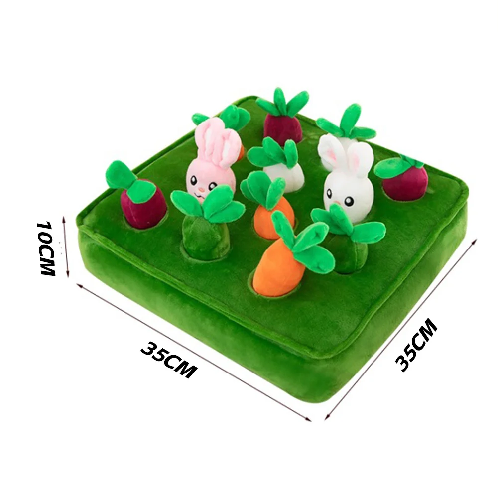 Juguete de zanahoria y rábano con 10 zanahorias y 2 conejos, juguetes educativos para edades tempranas para niños