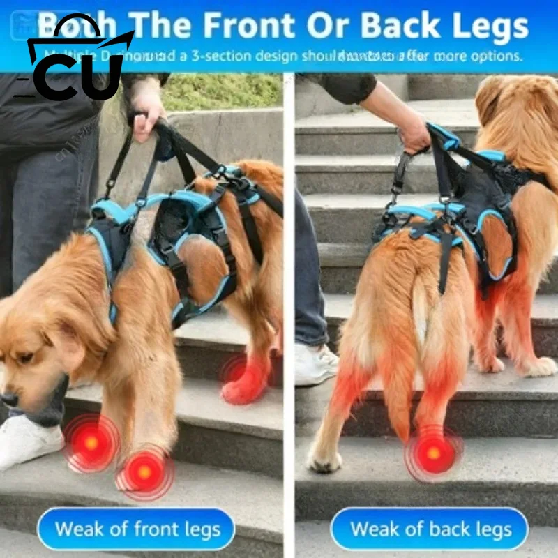 Dog Hanging Back Strap Suitable for Elderly Dogs Support Chest Strap Pet Dog Walking Strap