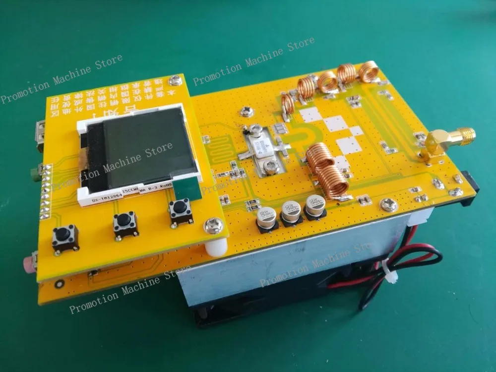 New 12V 76M-108MHz 30W Digital LED Radio Station  PLL Stereo FM Transmitter  with Heatsink Fan