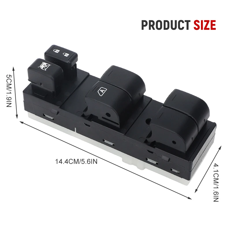 

254013AA1B 25401-3AA1B Power Window Master Switch Button For Nissan Versa 2012 2013 2014 2015-2020 HR16DE 25401-3AA2B 1S14439