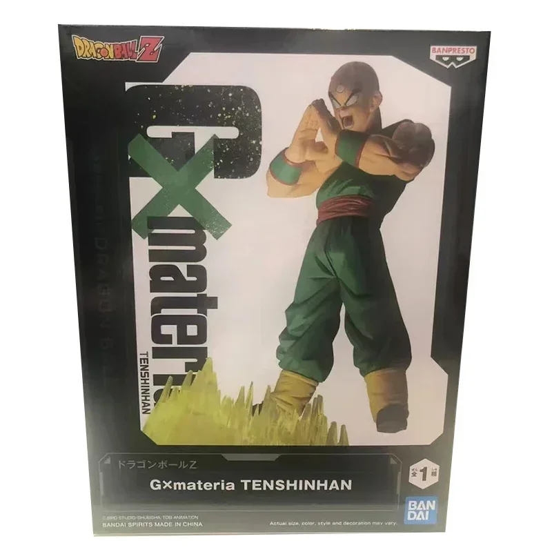 Bandai Original BANPRESTO Dragon Ball Z GxMateria Tien Shinhan Action Figure Toys For Boys Girls Kids Christmas Gift Collectible