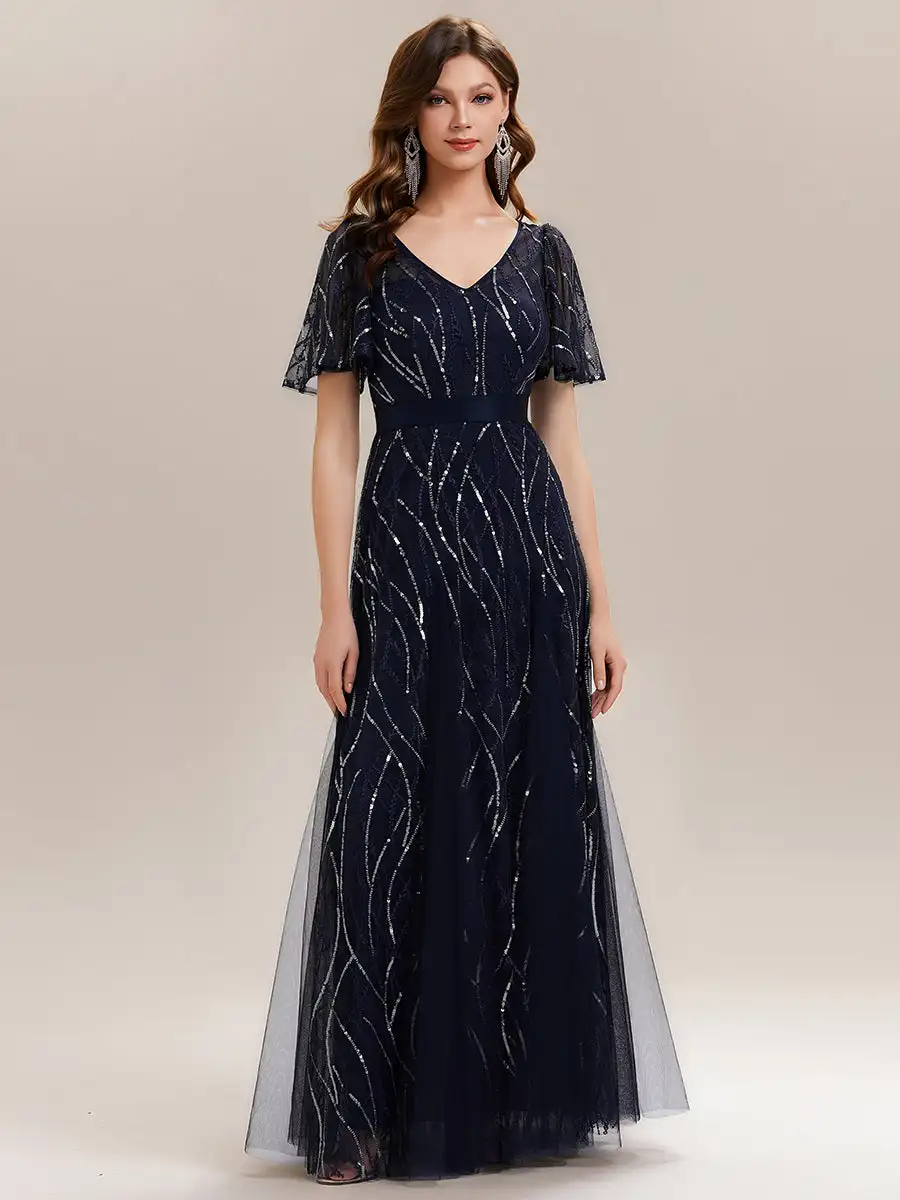 baziiingaaa-party-dress-a-half-short-sleeve-ruffle-sequin-deep-v-neck-a-line-floor-length-evening-dresses