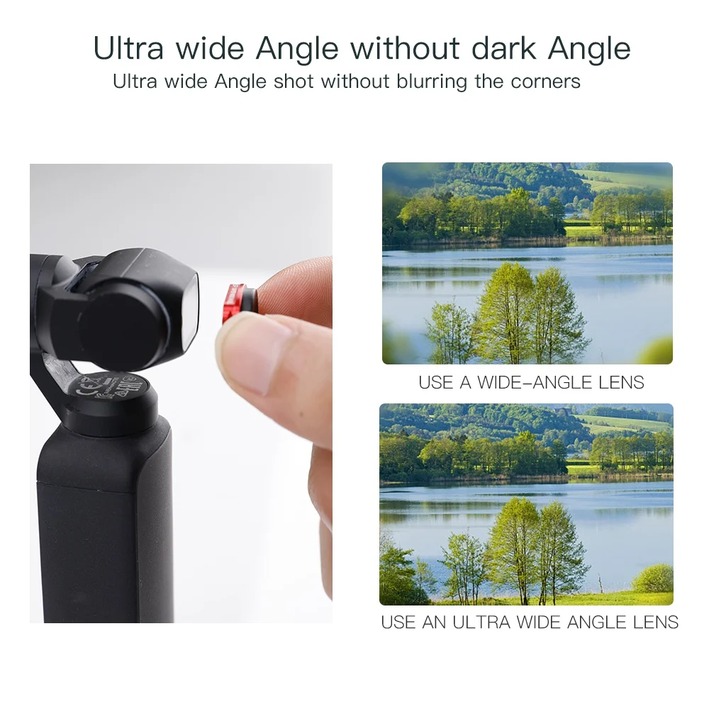 Objectif Ultra grand Angle pour Osmo Pocket, lentille à Structure magnétique Hd professionnelle pour accessoires Osmo Pocket