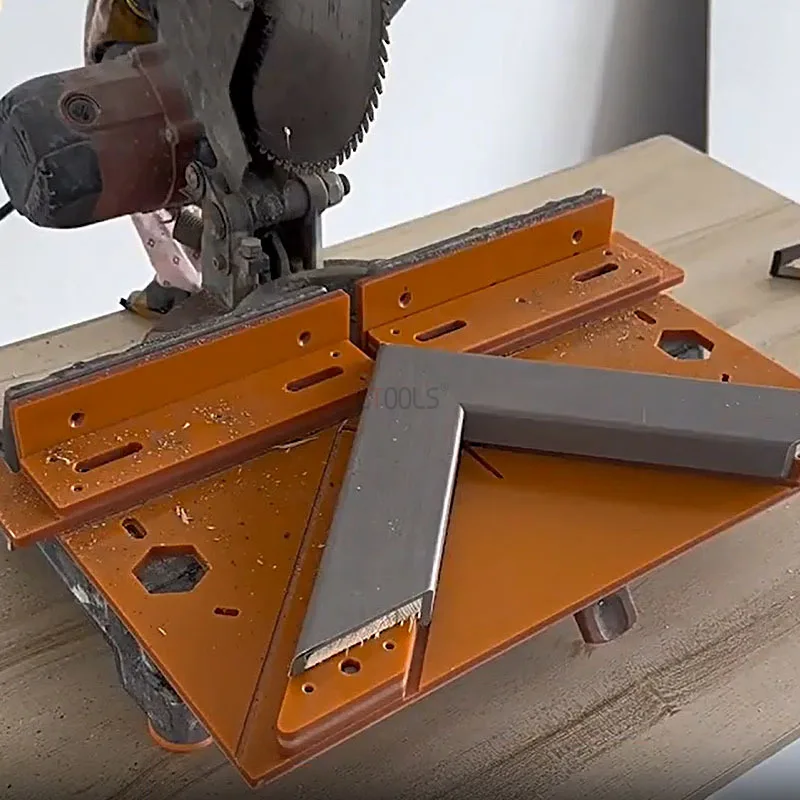 Table Saw Bottom Plate for Frame Decorative Thread Quick Cutting Guide Tool - Gypsum Board 45/90 Degree Cutting Auxiliary Tools