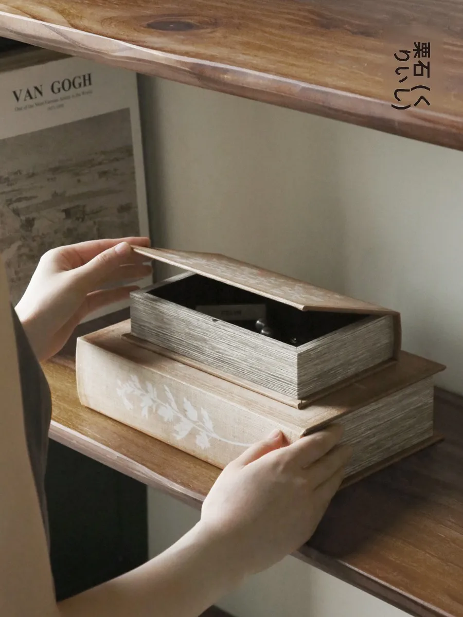 

Ретро-органайзер для хранения из льняной ткани в виде книги для рабочего стола, библиотеки, книжной полки от Guli Stone