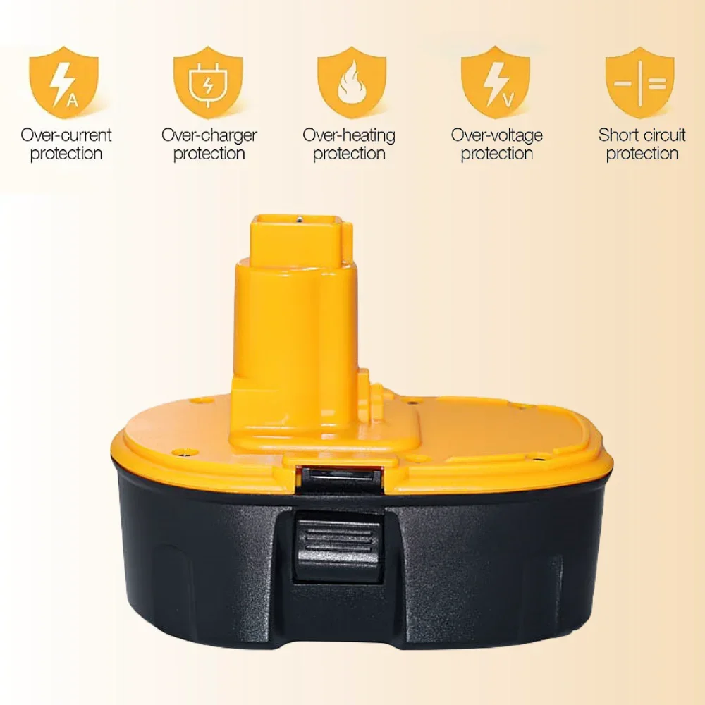 Ni-MH Battery 18V 4800/6800/9800mAh For Dewalt DC9096 DE9039 DE9096 DE9098 DE9503 DC212 Cordless Drill Replacement Battery
