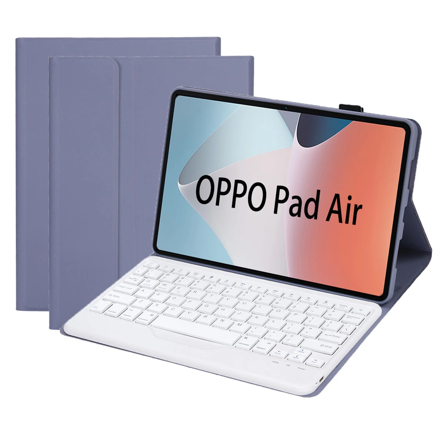 

Для Oppo Pad Air 10,4-дюймовый защитный чехол со съемной Bluetooth-клавиатурой, кожаный чехол-подставка с защитой от падения