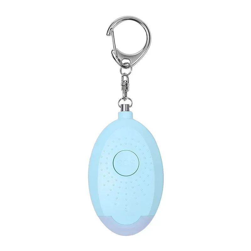 Portable Emergency Personal Security Alarms Self-Defense 130Decibels LED Light Safety Key Chain Pedant for Woman Kids Elderly