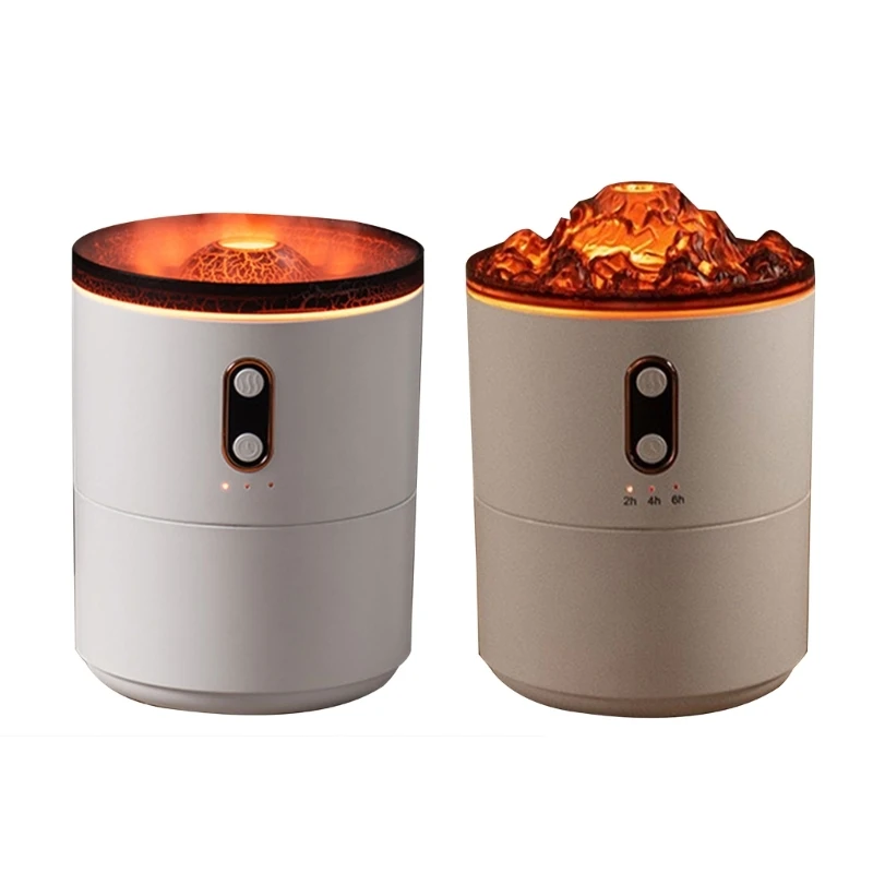 جهاز ترطيب على شكل بركان عصري يعزز جودة الهواء وملمس ABS للغرفة 918D