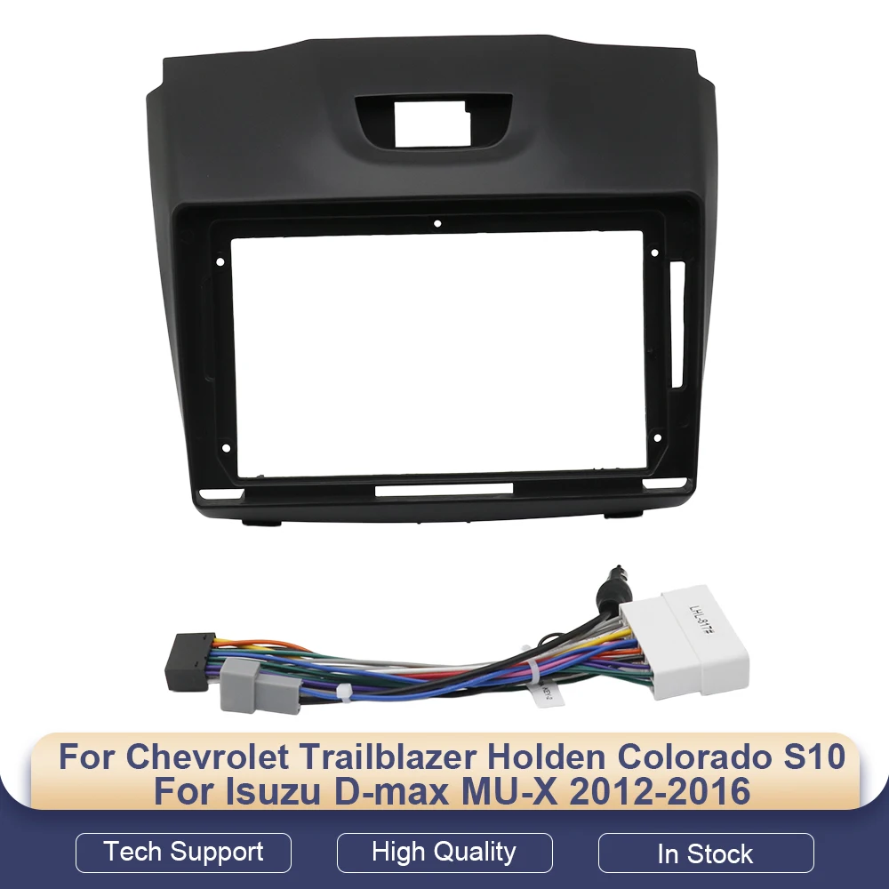 9Inch Car DVD Frame Audio Dashboard Trim Kit Panel For Chevrolet Trailblazer Holden Colorado S10 For Isuzu D-max MU-X 2012-2016