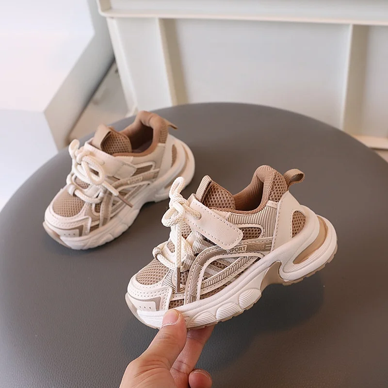 Kids Sneakers for Girls School Causal Sports Shoes for Boy Spring Autumn Versatile Children Tennis Shoes Mesh Breathable