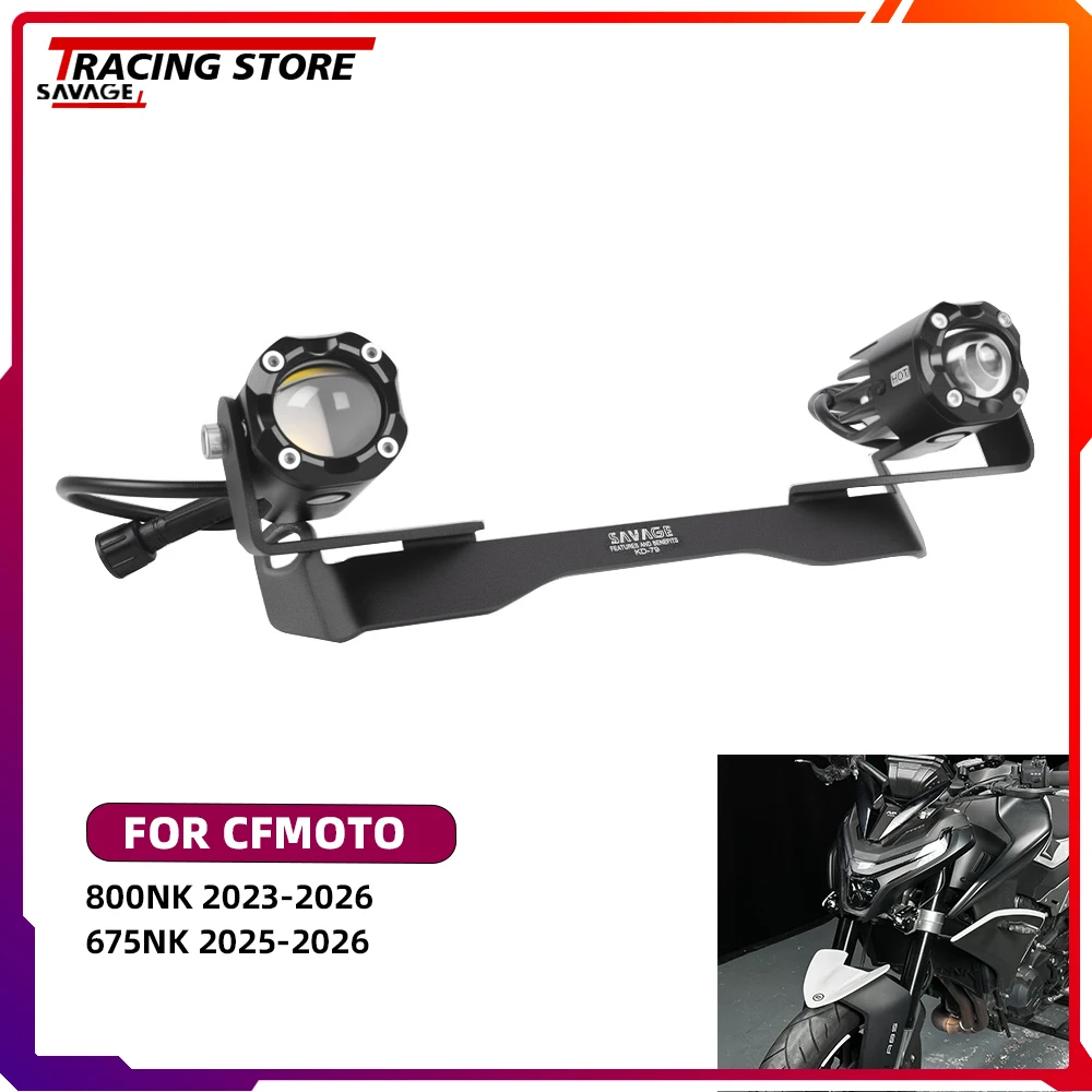

Headlight Spotlight Auxiliary Fog Lamp For CFMOTO 800NK 675NK NK800 NK675 800 NK 675NK Hidden Front Fog Lamp 60W Driving 12V