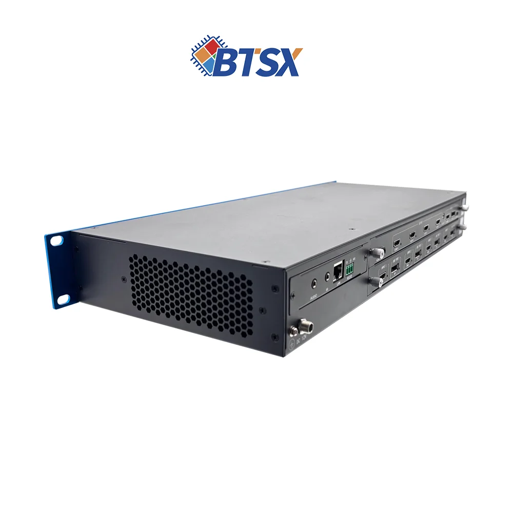 Bitvisus 4K60 Input 4x2K Output Pure Hardware Metal Video Wall Display 2x2 1x4 1x3 1x2 Multi-Channel Fusion Processor