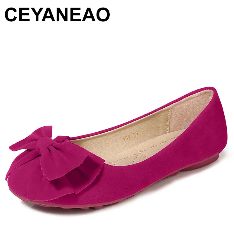 

2025 Basic fashion flat shoes fashion cute casual foot girl ladies bow new big size 34-43 women shoes