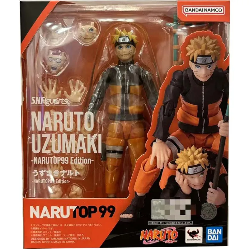 Bandai Naruto Anime Figuur SHF Naruto Top99 Haruno Uchiha Itachi Ichiraku Ramen Set Actiefiguren Hoge Poseability Speelgoed Gift