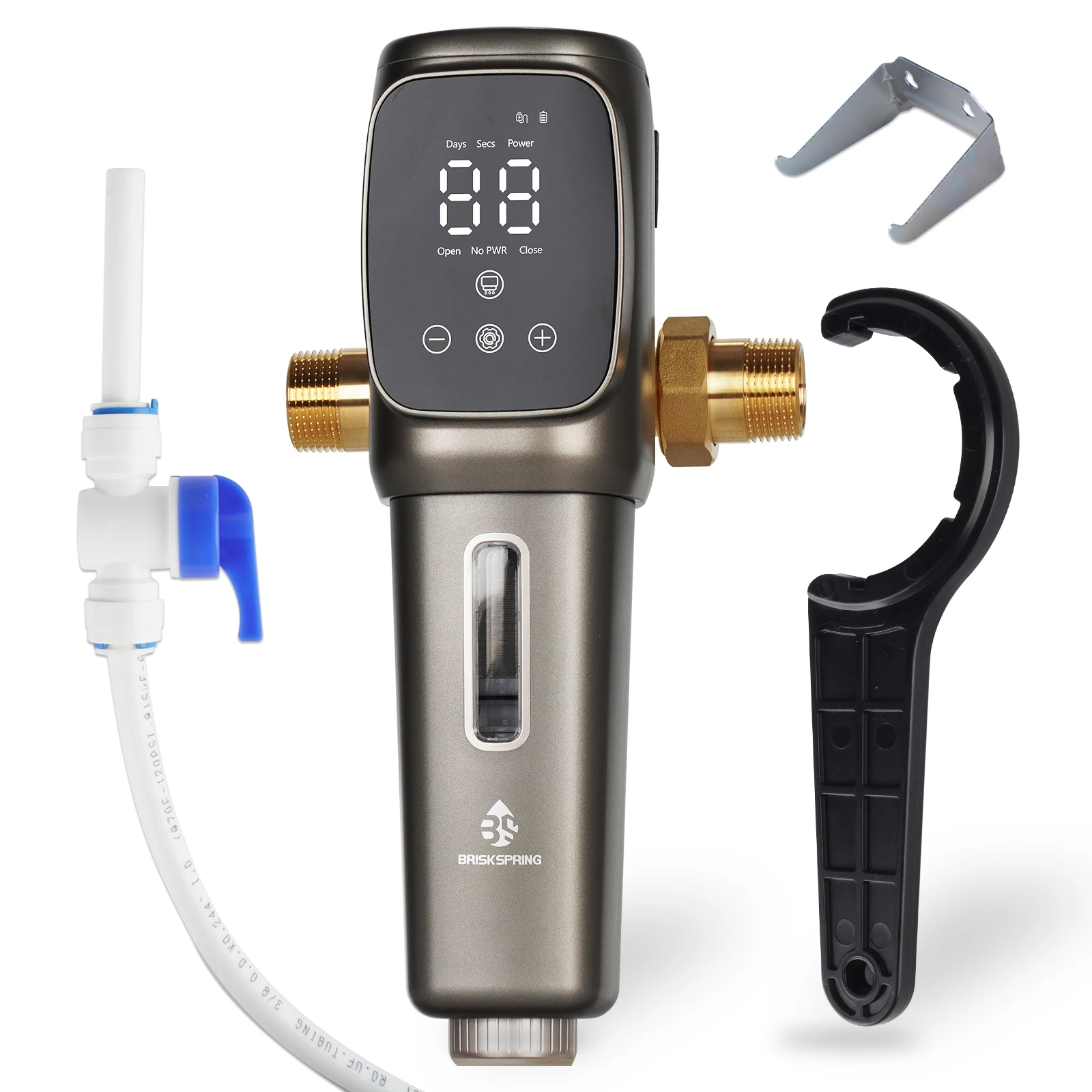 Rechargeable Automatic Pre-Filter Visible Sewage Discharge BPA-Free Safe Bottle Water Filtration System for Shower and Kitchen