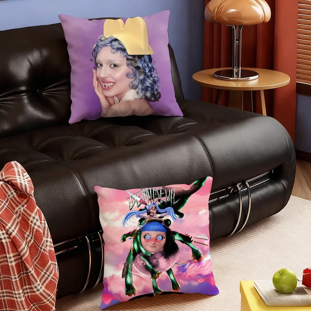 Singer A-Ashnikko Smoochies cushion cover Soft Smooth Pillow Case Hidden Zipper Washable Decorative Couch Office Gift