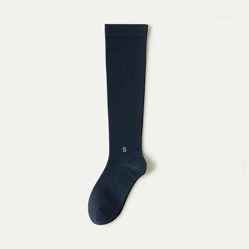 1 Paar professionelle Waden-Kompressionssocken, hohe Elastizität, atmungsaktiv, Komfort, ganzjährig, Laufen, Springseil, Sportsocken – Detail 17