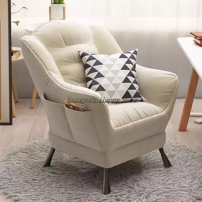 Single Pouf Living Room Sofa Small Reception Armchair Minimalista Living Room Sofa White Legs Divani Soggiorno Furniture Modern