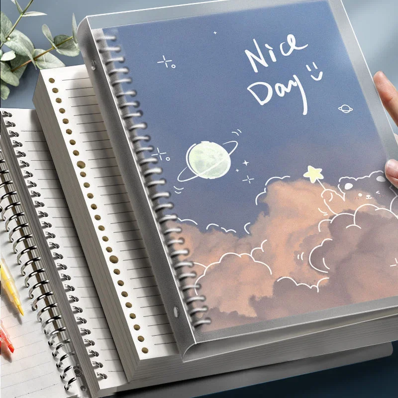 

A5 B5 Loose-leaf Detachable Creative Cute Stationery Coil Kawaii Notebook Shell Removable Core School Office Supply Binder