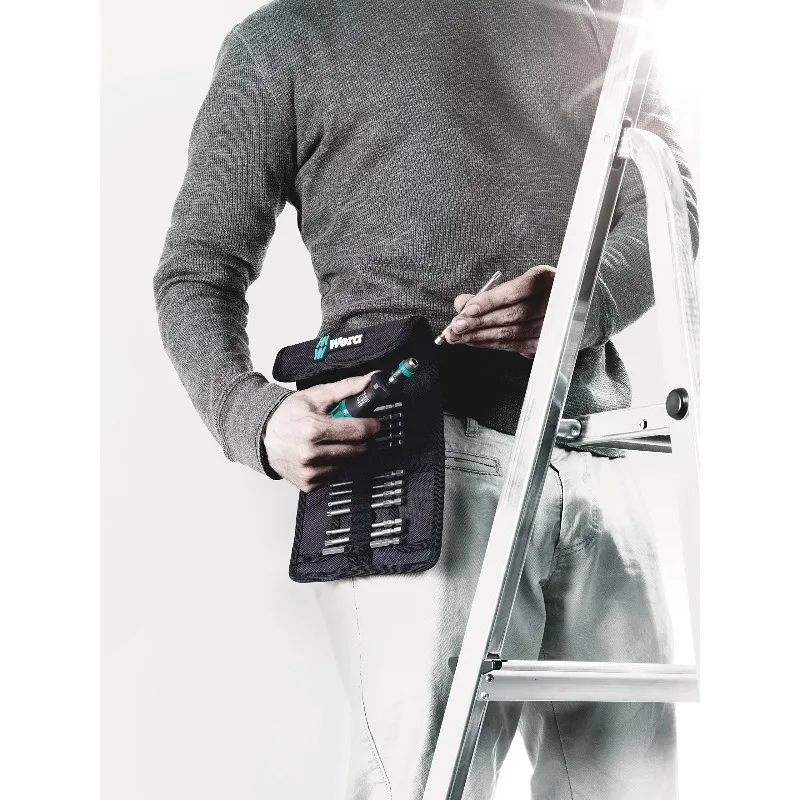 WERA 05059297001 33-Piece Screwdriver Set Kraftform Kompakt 62 - Includes interchangeable multi-size drill bits and tool case