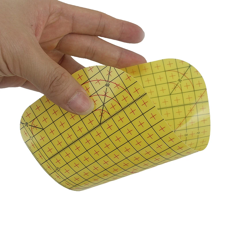 縫製用の滑り止め樹脂縫製定規,黄色のマーク,DIY,DIY
