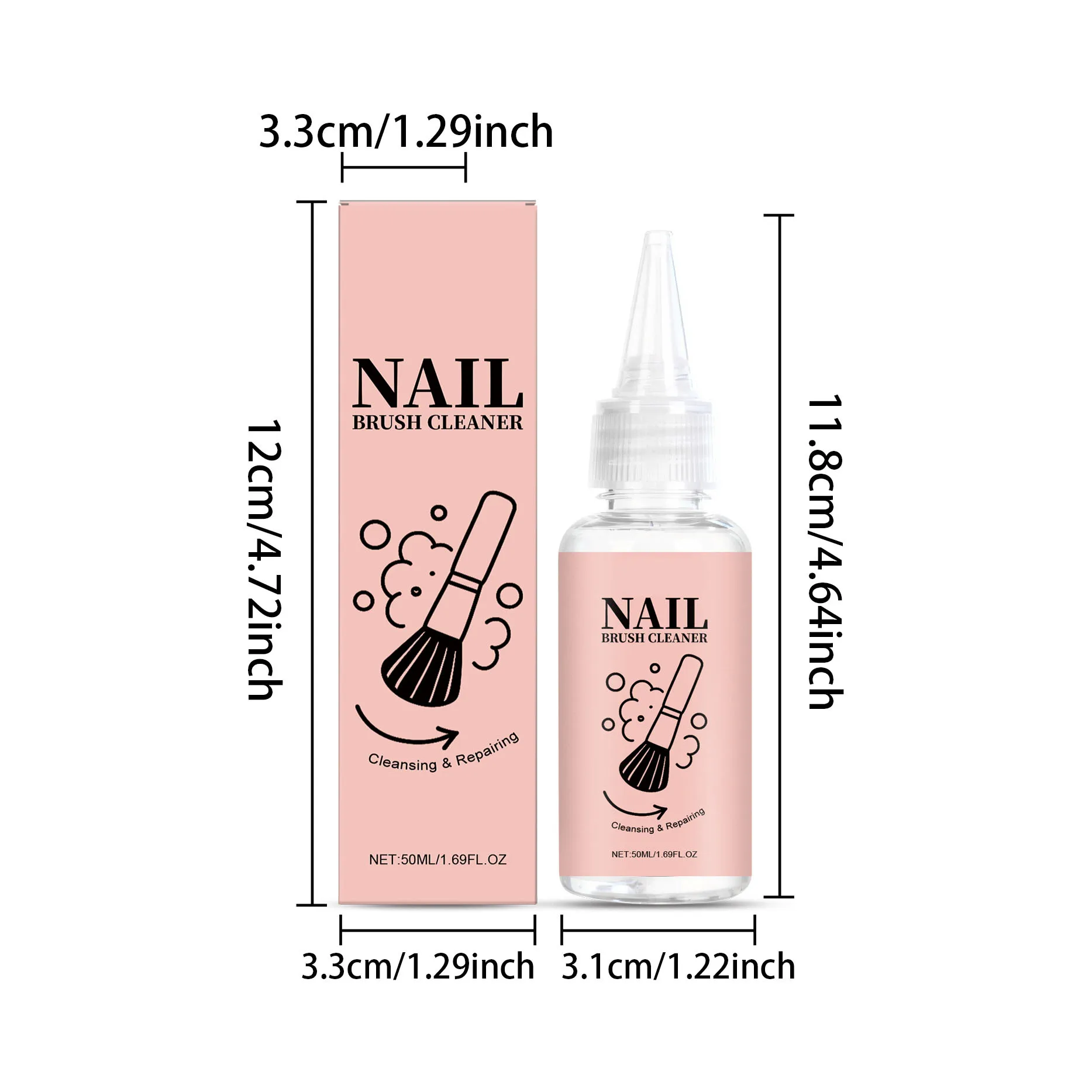 50ml メイクブラシクリーナーソリューション メイクブラシシャンプー パフクリーニングソリューション リムーバー 毎日のメイクツールケア製品