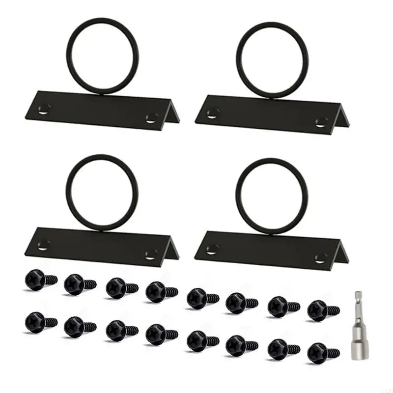 

Corrosion Proof Stainless Steel Rope Rings Support Brackets Hanging Rope Fence Brackets for Secure Rope Fixtures L43B
