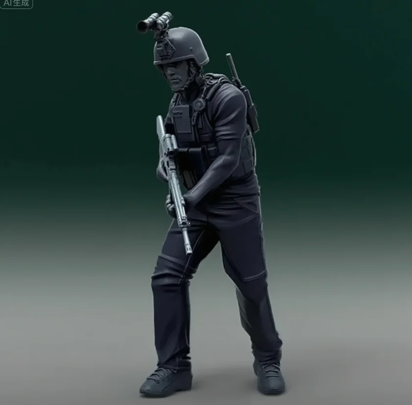 

1/35 Resin Soldier figure colorless and self-assembled A-2084
