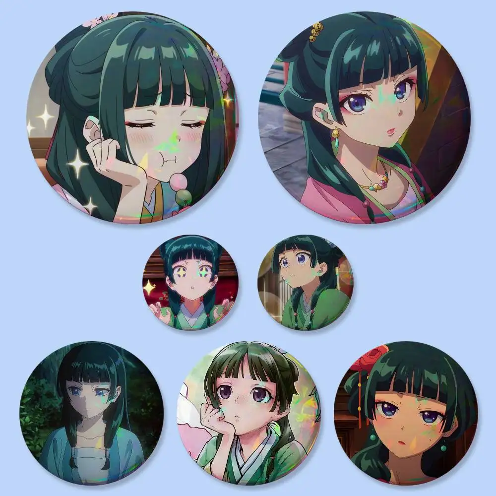 1pc Anime The Apothecary Diaries Badges 25 32 44 58 75 mm Round Cosplay Pin Bag Decor Fans Collect Friends Gifts Brooch Souvenir