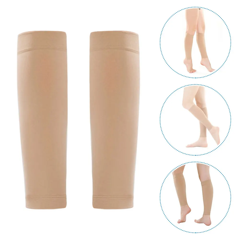 

1 Pair Elastic Breathable Sports Compression Calf Sleeves Running Football Leg Warmers Shin Sleeve Lightweight