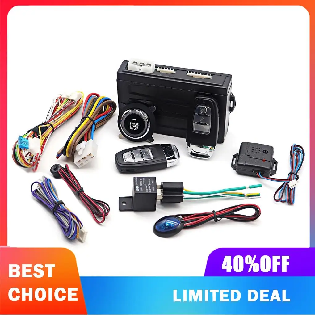 Car Bluetooth-compatible Remote Start Stop System Locking Engine Long Range Keyless Entry Set Automobile Accessories
