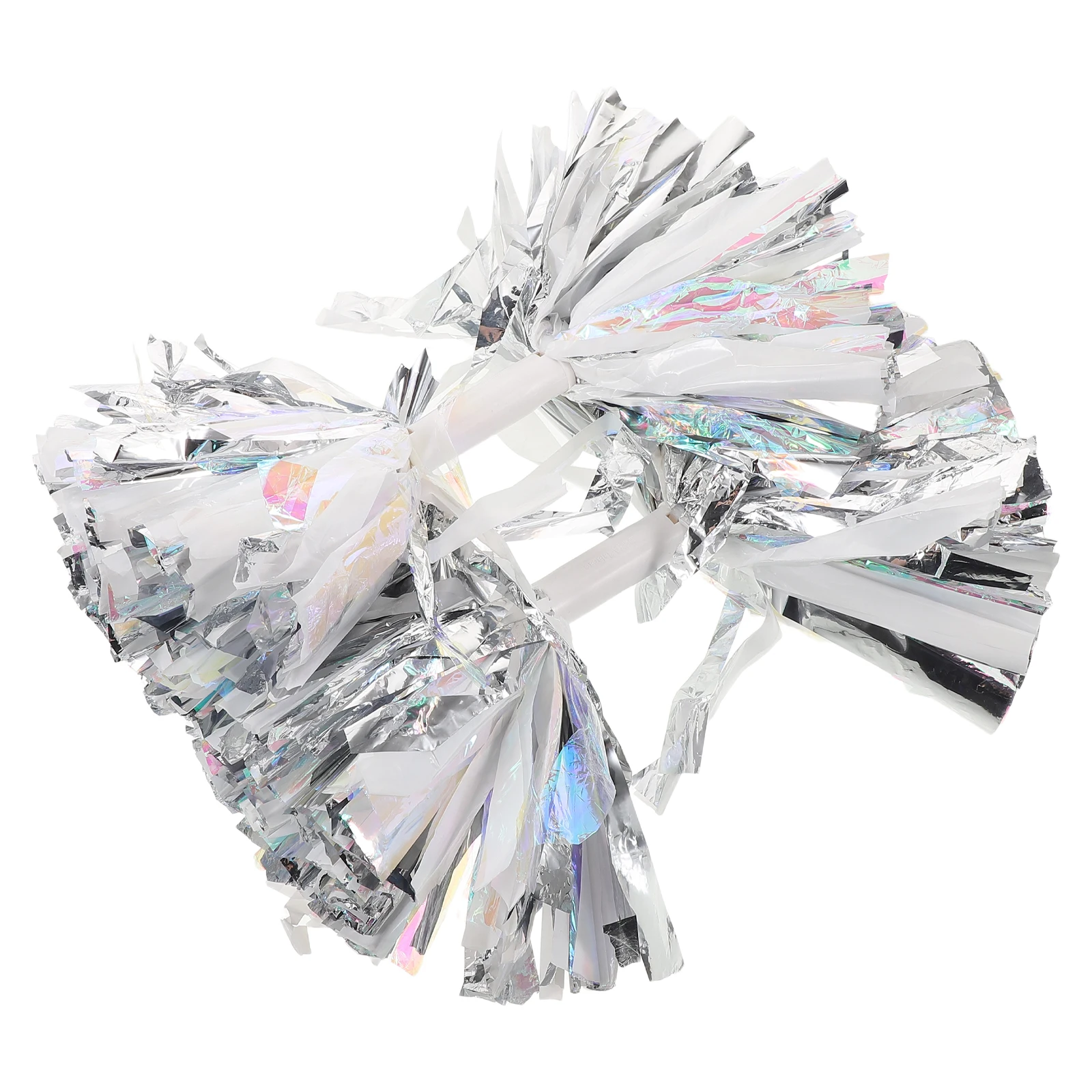 

2pcs Cheerleading Flower Baton Handle Poms Supplies Celebration Accessories Sports Events Competitions Parades Stage Team