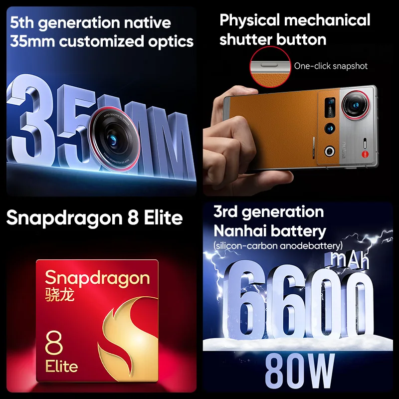 Picture 3: 2025 World Premiere Nubia Z70S Ultra Global Version Snapdragon 8 Elite 6.85