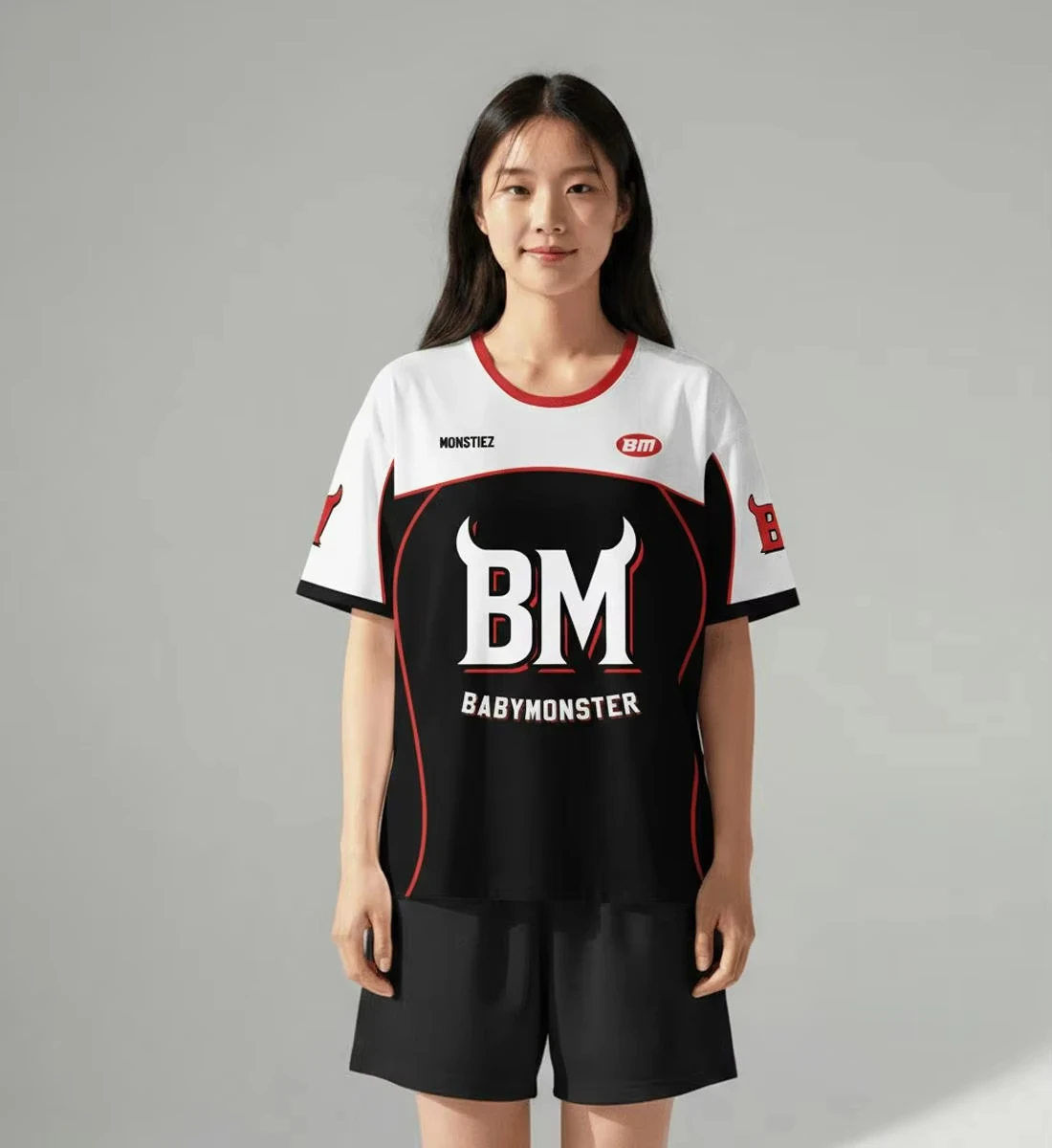 Nueva camiseta de moda Y2K para hombres y mujeres BABYMONSTER, camiseta juvenil con cuello redondo, transpirable, de secado rápido, camiseta para niño y niña