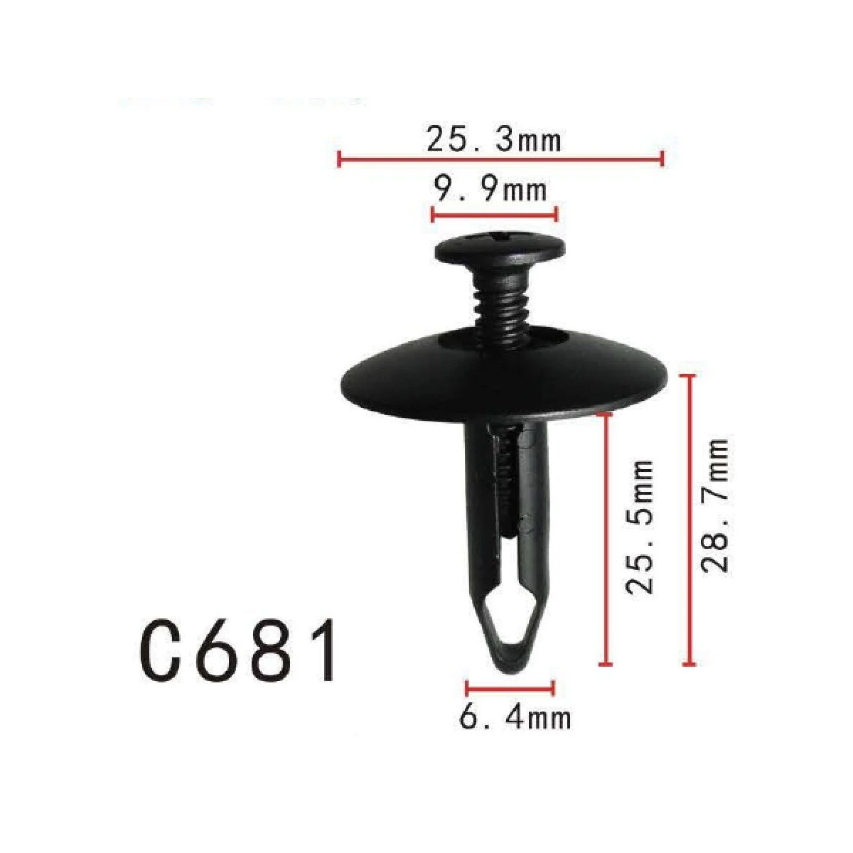 100x OEM Radiator Support Shield Push Type Retainer OEM  for GM Cadillac DeVille & Seville 1998 - On 25663903