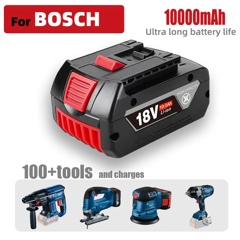 

100%For Bosch Replacement 18V 18.0Ah Battery For GBA GBH GSR GSB BAT618 BAT609 BAT620 rechargeable battery LED indicateur