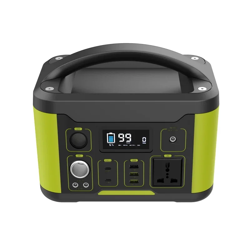 2025 China Manufacturer 300W/600W Portable Lithium Battery Power Station AC DC USB Quick Charge Solar Generator