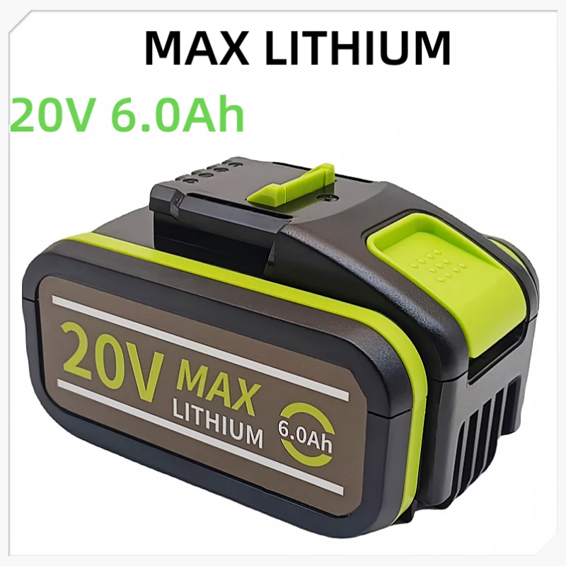 

6.0Ah For Worx 20V Battery Rechargeable WA3553 WA3551.1 WA3572 WA3556 Power Tools ect.