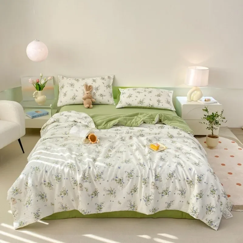 

bubble cloud cotton summer quilt small fresh summer cool quilt printed bubble cotton summer 4 piece air conditioner quilt