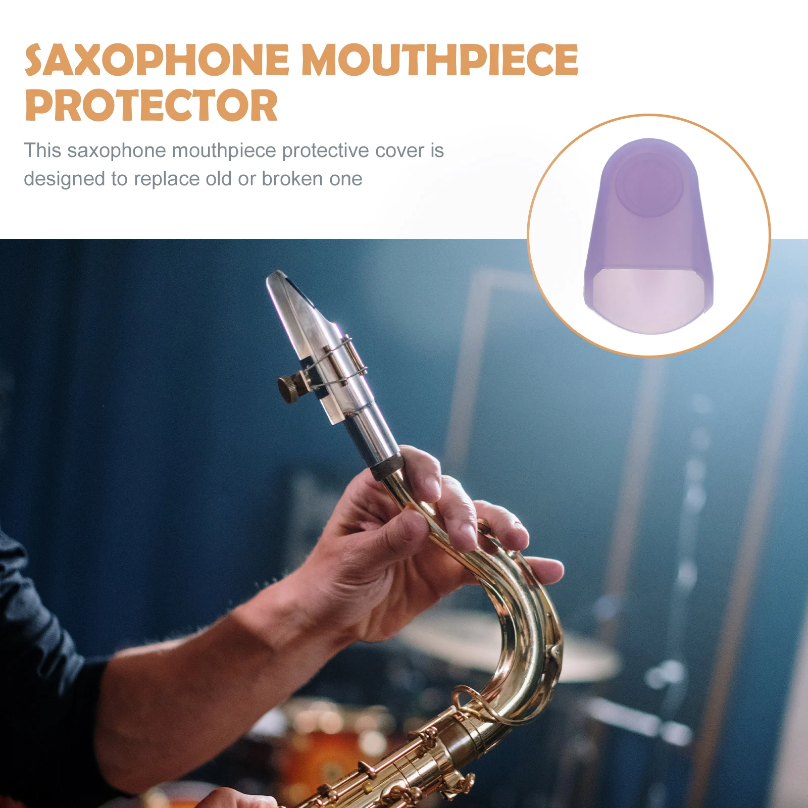 

Saxophone Protection Cover High Quality Silicone to Use Suitable for All Players Saxophone Cap Flute Sleeve