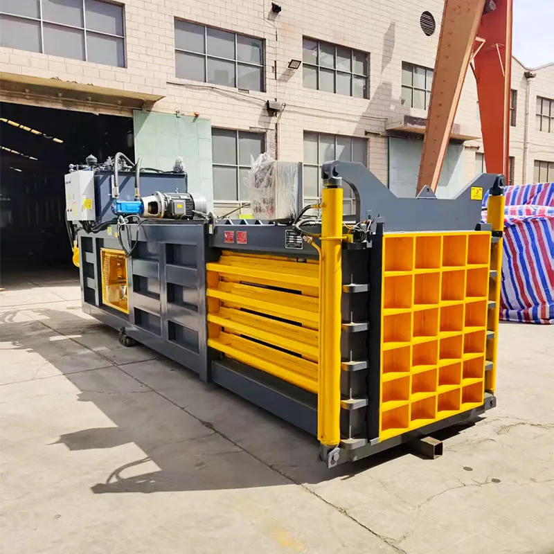 Full-Automatic Horizontal Two Ram Baler Machine for Paper, Plastic Film, Iron Cans and Aluminum Cans Customized