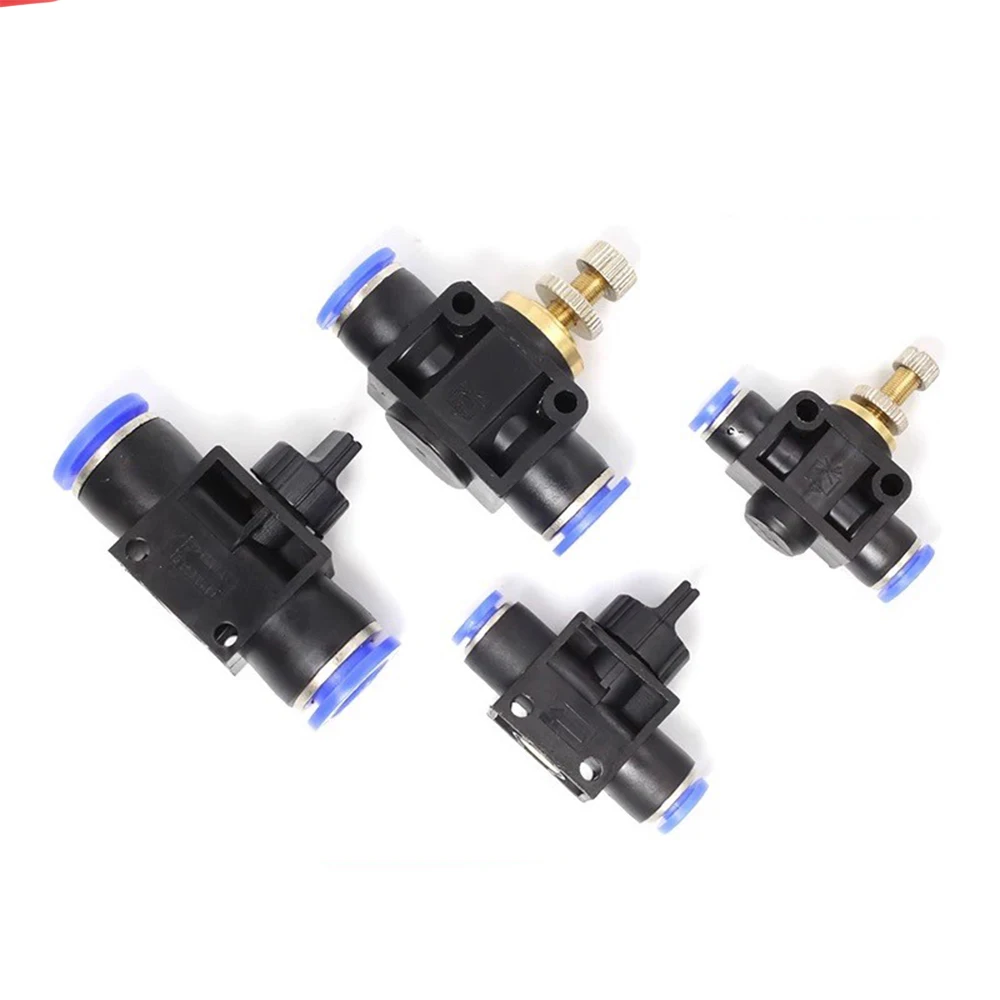 سا HVFF هوائي سريع صمام خط أنابيب مشترك منظم صمام يدوي التبديل موصل بو خرطوم القصبة الهوائية 4 68 10 12 ملم sa-8 sa-10 HVFF-6 #5