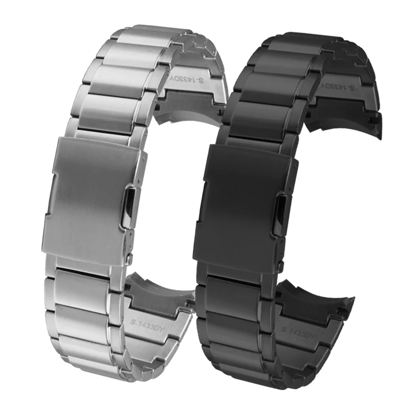 Imagem -05 - Pulseira de para Casio Pulseira Curva para Efr303d Série 303l Pulseira Masculina Acessórios para Relógios 22 mm Aço Inoxidável