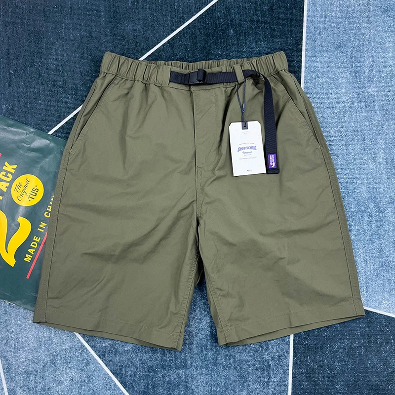Summer Loose Casual Shorts Men's American Retro Straight Leg Over The Knee Quarter Pants