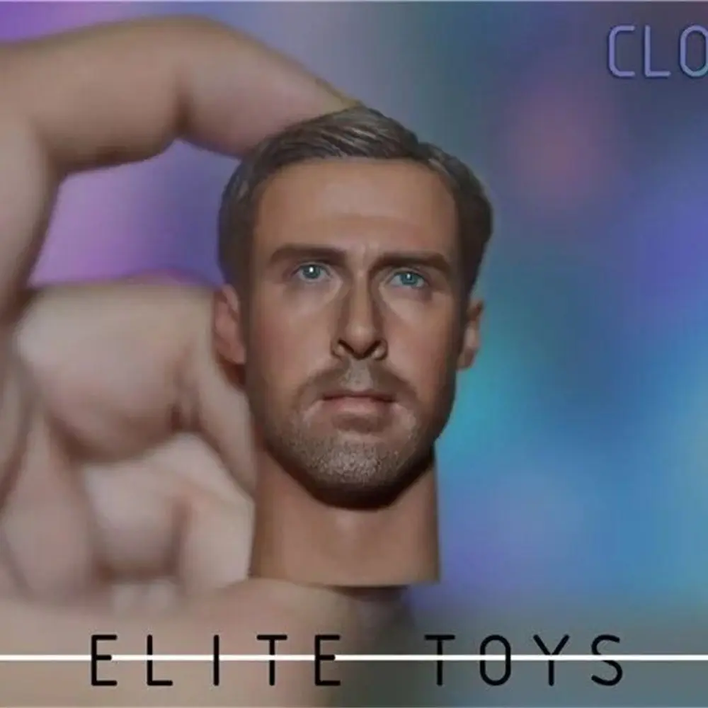 Ryan Gosling Male Head Carving Sculpt DIY Figure Muscle Body  Soldier Actor  Toys 1/6 Fexible Model for 12\'\' Action Figure  Toys