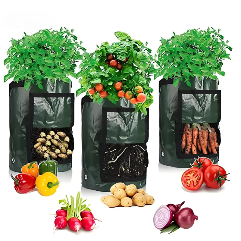 1PC Potato Planting Bags Breathable Plant Horticultural Seedling Bags Vegetable Planting Buckets DIY Potato Grow Planter