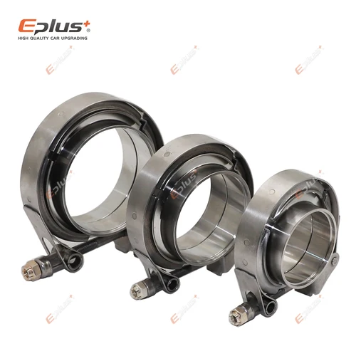 Imagen 2 del producto Eplus-abrazadera de banda en V de liberación rápida de acero inoxidable 304 para coche, tubo de escape Turbo, abrazadera en V, brida masculina y femenina, Kits de abrazadera en V
