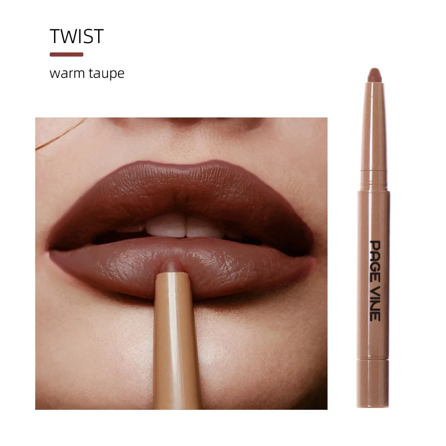 Merk Huid Peptide Lip Vorm Pen Lip Liner Langdurige Lip Tint Potlood Pen Make-Up Lippenstift Poeder Blusher Gloss Rouge Make-Up
