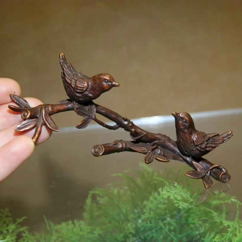 

Little Fairy/Retro Brass Exquisite Pen Holder Personalized Creative Metal Sculpture Living Room Home Office Decoration Gift